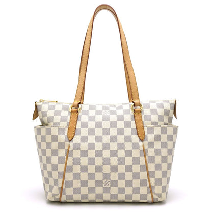Louis Vuitton Damier Azur Totally PM Tote Bag White