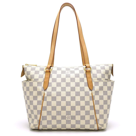 Louis Vuitton Damier Azur Totally PM Tote Bag White