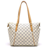 Louis Vuitton Damier Azur Totally PM Tote Bag White