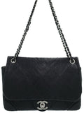 Chanel Wild Stitch Chain Shoulder Bag Black