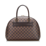 Louis Vuitton Damier Nolita Handbag Brown PVC Leather