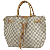 Louis Vuitton Girolatta Handbag 2way  Damier Azur White