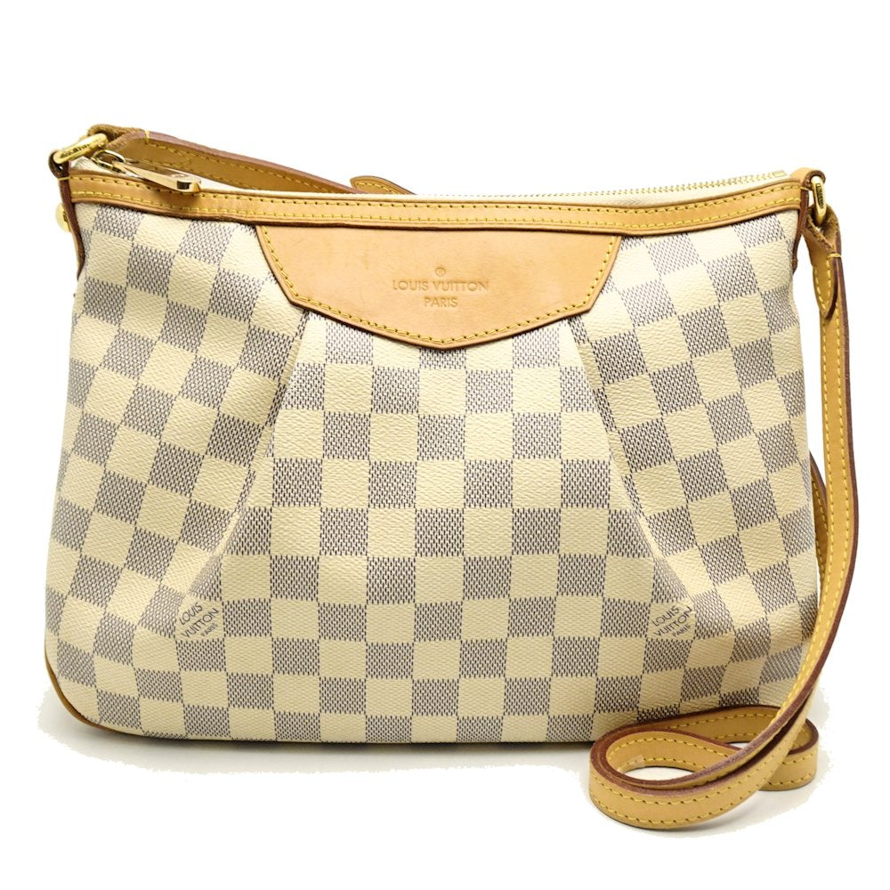 Louis Vuitton Damier Azur Siracusa PM Diagonal Shoulder Bag