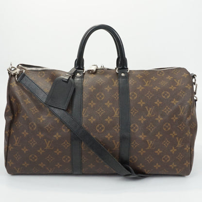 Louis Vuitton Keepall 45 Bandouliere Monogram Macassar Brown