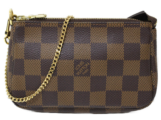 Louis Vuitton Mini Pochette Accessoire  Damier Ebene Brown