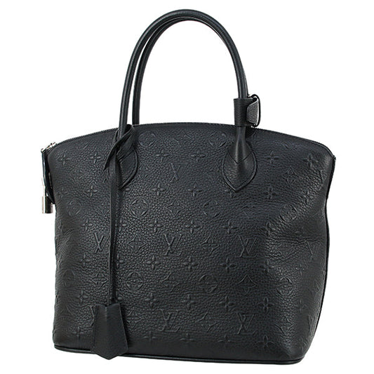 Louis Vuitton Handbag Lockit Revelation Monogram Embossed Calf Leather Black