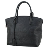 Louis Vuitton Handbag Lockit Revelation Monogram Embossed Calf Leather Black