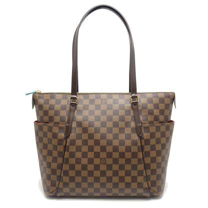Louis Vuitton Damier Totally MM Ebene Shoulder Bag Brown