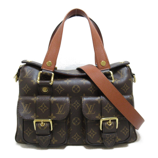 Louis Vuitton Manhattan 2way Handbag Pvc Coated