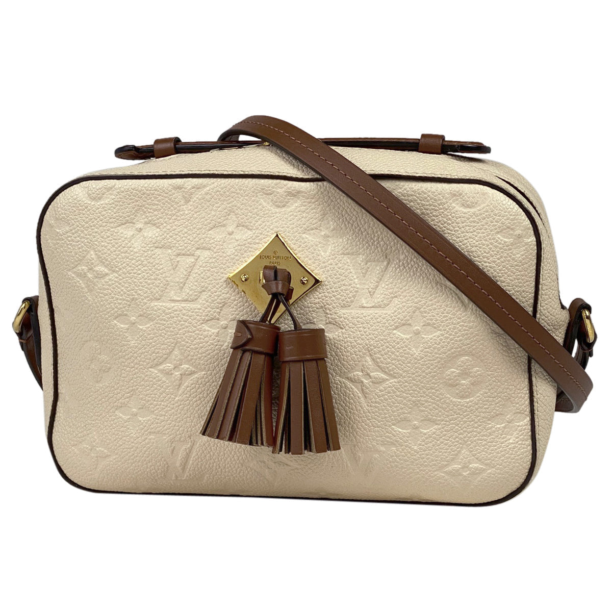 Louis Vuitton Saintonge Fringe Pochette Shoulder Bag Monogram