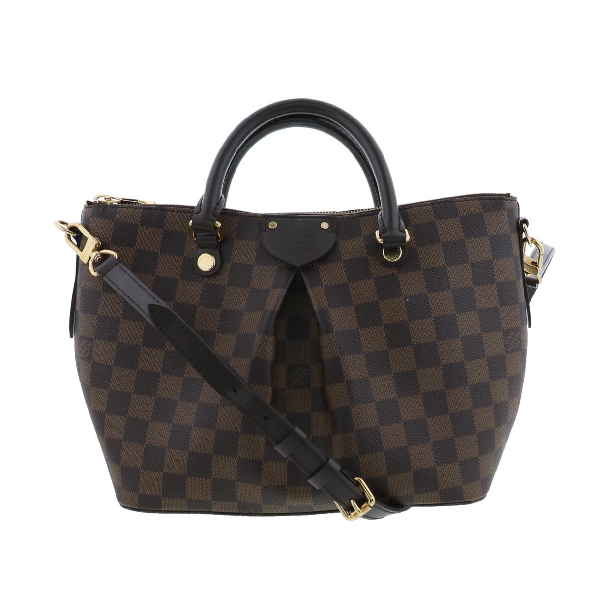 Louis Vuitton Siena PM Bag Shoulder Messenger Bag Damier Ebene Brown