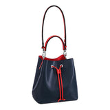 Louis Vuitton Noe Epi Shoulder Bag Black Red