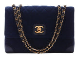 Chanel Matelasse Turnlock Straight Flap Chain Shoulder Jersey Material