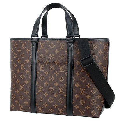Louis Vuitton Tote Bag Weekend Tote PM Monogram Macassar Leather