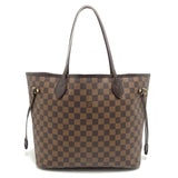 Louis Vuitton  Damier Neverfull MM Series Tote Bag Brown