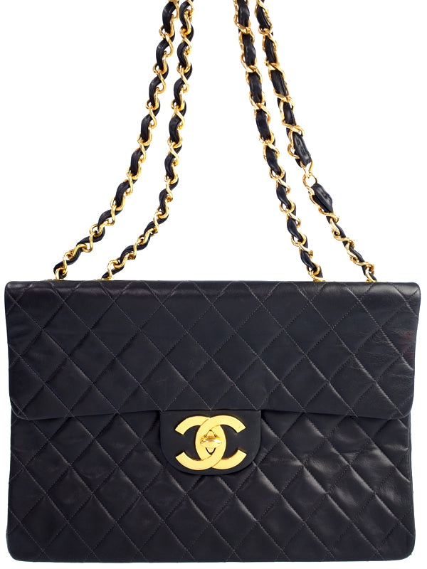 Chanel Matelasse Chain Shoulder Bag Black
