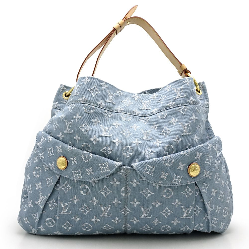 Louis Vuitton Monogram Denim Daily GM Blue Claire ToteBag