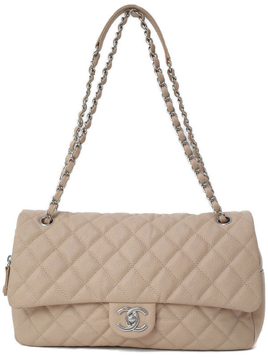 Chanel Matelasse Chain Shoulder Bag beige