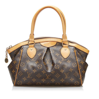 Louis Vuitton Monogram Tivoli PM Handbag Brown PVC Leather