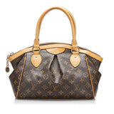 Louis Vuitton Monogram Tivoli PM Handbag Brown PVC Leather