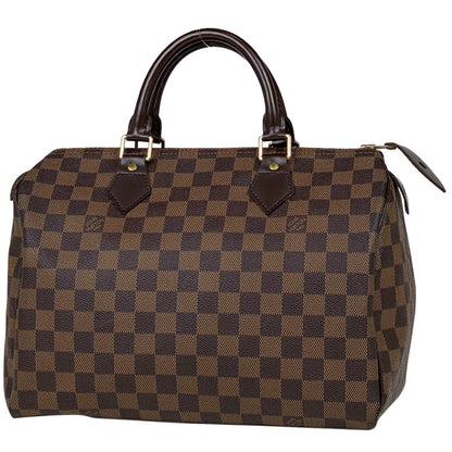Louis Vuitton Speedy 30 Handbag Boston Handbag Damier Brown
