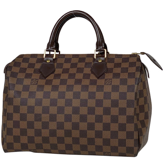 Louis Vuitton Speedy 30 Handbag Boston Handbag Damier Brown