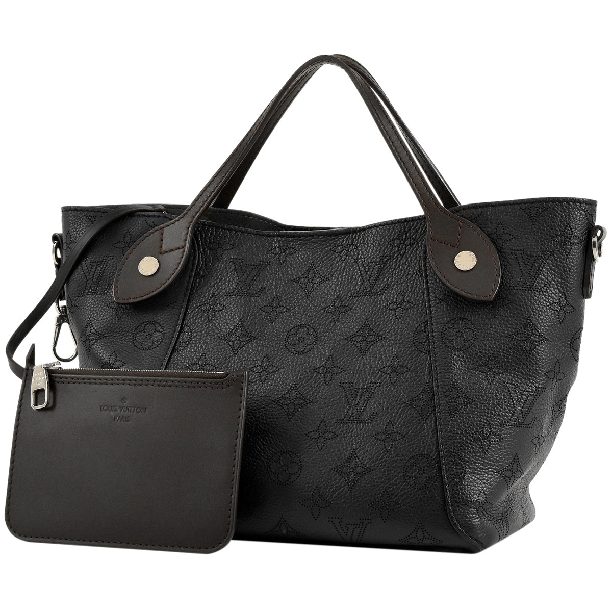 Louis Vuitton Hina PM Mahina Noir Shoulder Bag Black