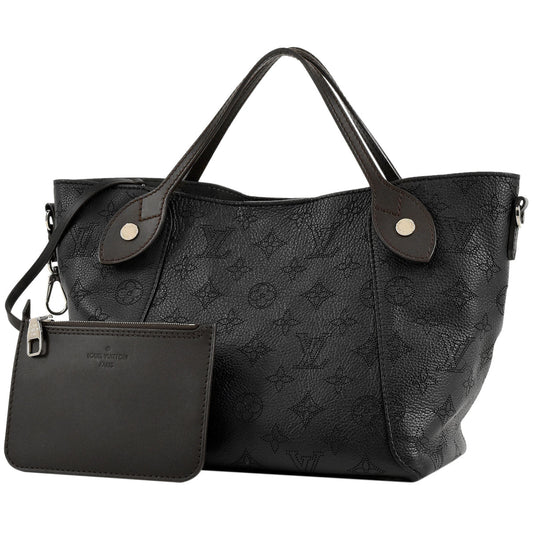 Louis Vuitton Hina PM Mahina Noir Shoulder Bag Black