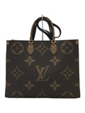 Louis Vuitton On The Go Gm Monogram Tote Bag Pvc Brown
