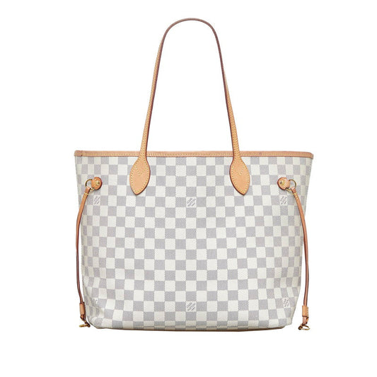 Louis Vuitton Damier Azur Neverfull MM Tote Bag