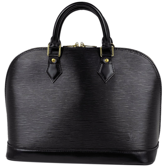Louis Vuitton Alma Handbag Epi Noir Black
