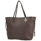 Louis Vuitton Neverfull MM Shoulder Bag Damier Ebene