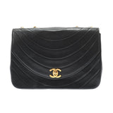 Chanel Chain Shoulder Black Gold Hardware 01 Lambskin Shoulder Bag