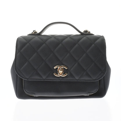 Chanel Matelasse Affinity S Black gold Hardware Grained Calfskin Handbag