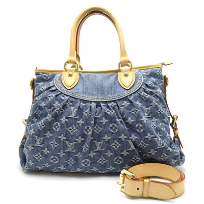 Louis Vuitton Denim Neo Cabby MM Blue Shoulder Bag