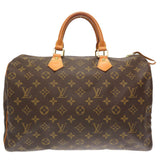 Louis Vuitton Monogram Speedy 35 Handbag Bag LV