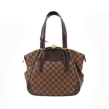 Louis Vuitton Damier Verona MM Shoulder Bag Ebene Gold Hardware