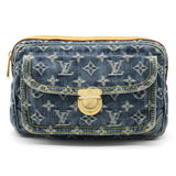 Louis Vuitton Monogram Denim Bum Bag Waist Bag Body Bag Shoulder Bag Blue