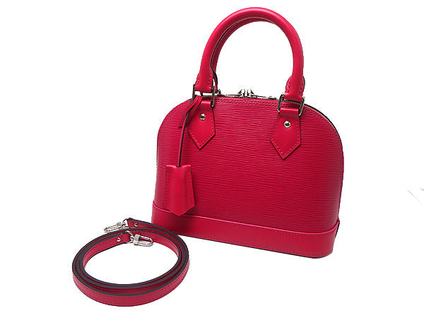 Louis Vuitton Alma BB  Shoulder Bag Epi Red