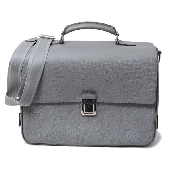 Louis Vuitton Vasili PM Handbag Taiga Gray