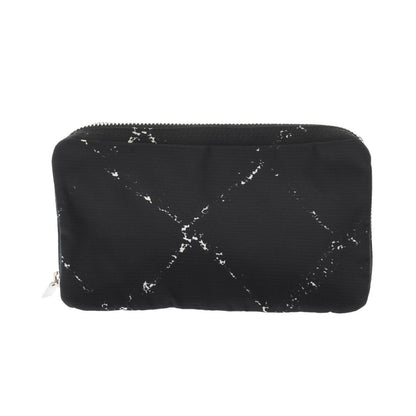 Chanel Travel Line Jewelry Case Black Silver Hardware Nylon Pouch