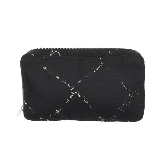 Chanel Travel Line Jewelry Case Black Silver Hardware Nylon Pouch