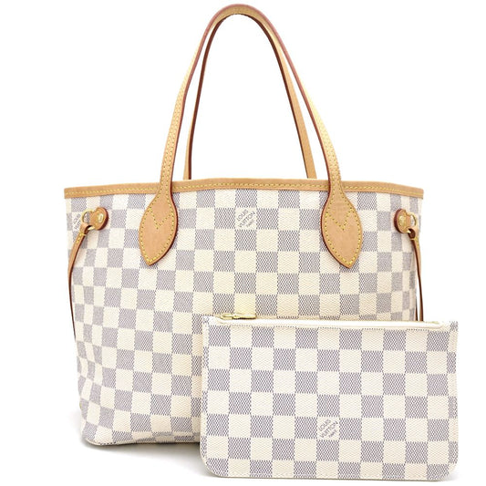 Louis Vuitton Damier Azur Neverfull PM Tote Bag