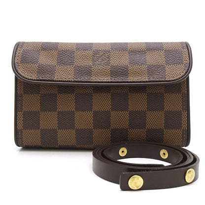 Louis Vuitton Damier Pochette Florentine Ebene Waist Pouch Brown