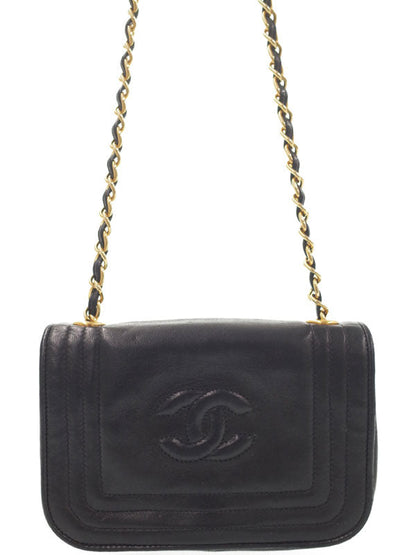 Chanel Coco Mark Chain Shoulder Bag Black