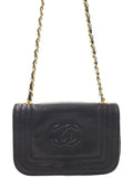 Chanel Coco Mark Chain Shoulder Bag Black