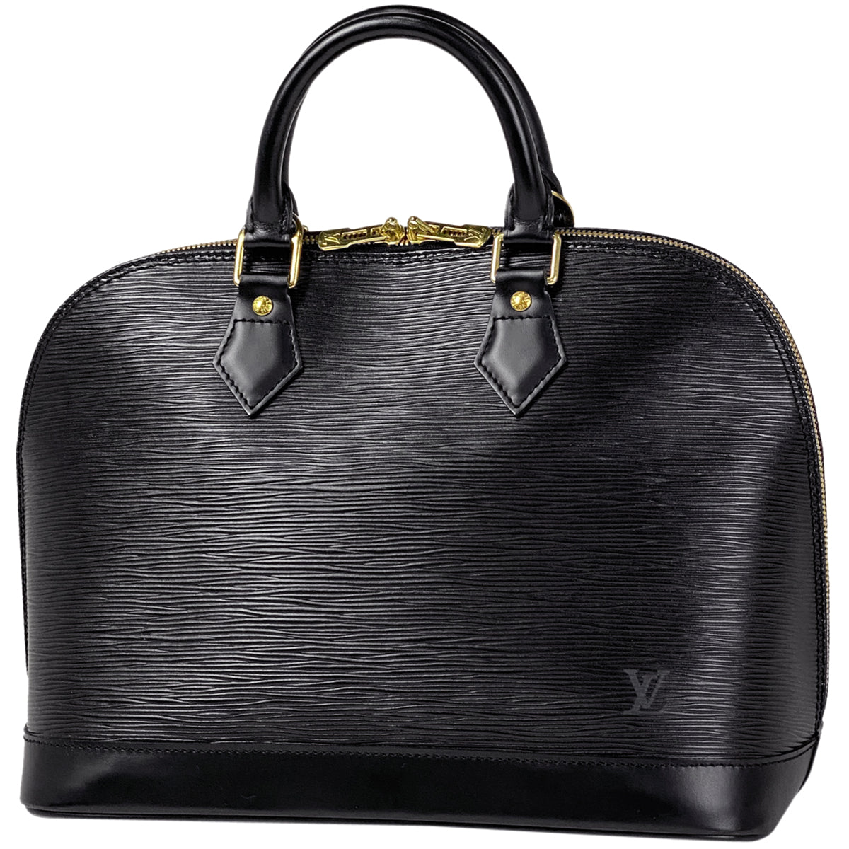 Louis Vuitton Alma Handbag Epi Noir Black