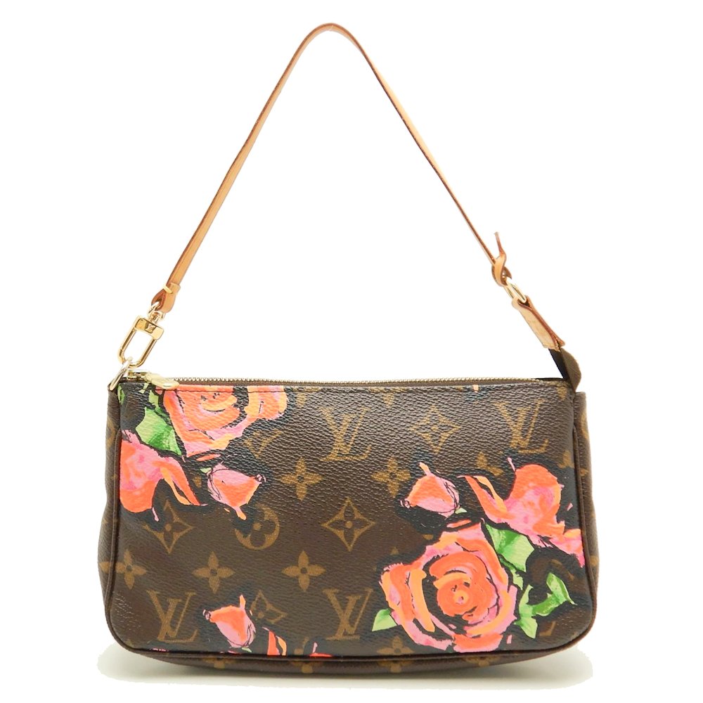 Louis Vuitton Monogram Rose Pochette Accessoire Brown Accessory Pouch