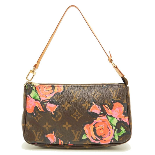 Louis Vuitton Monogram Rose Pochette Accessoire Brown Accessory Pouch