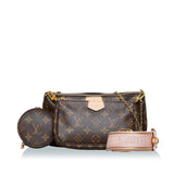 Louis Vuitton Multi Pochette Accessoire Shoulder Bag Rose Claire Brown